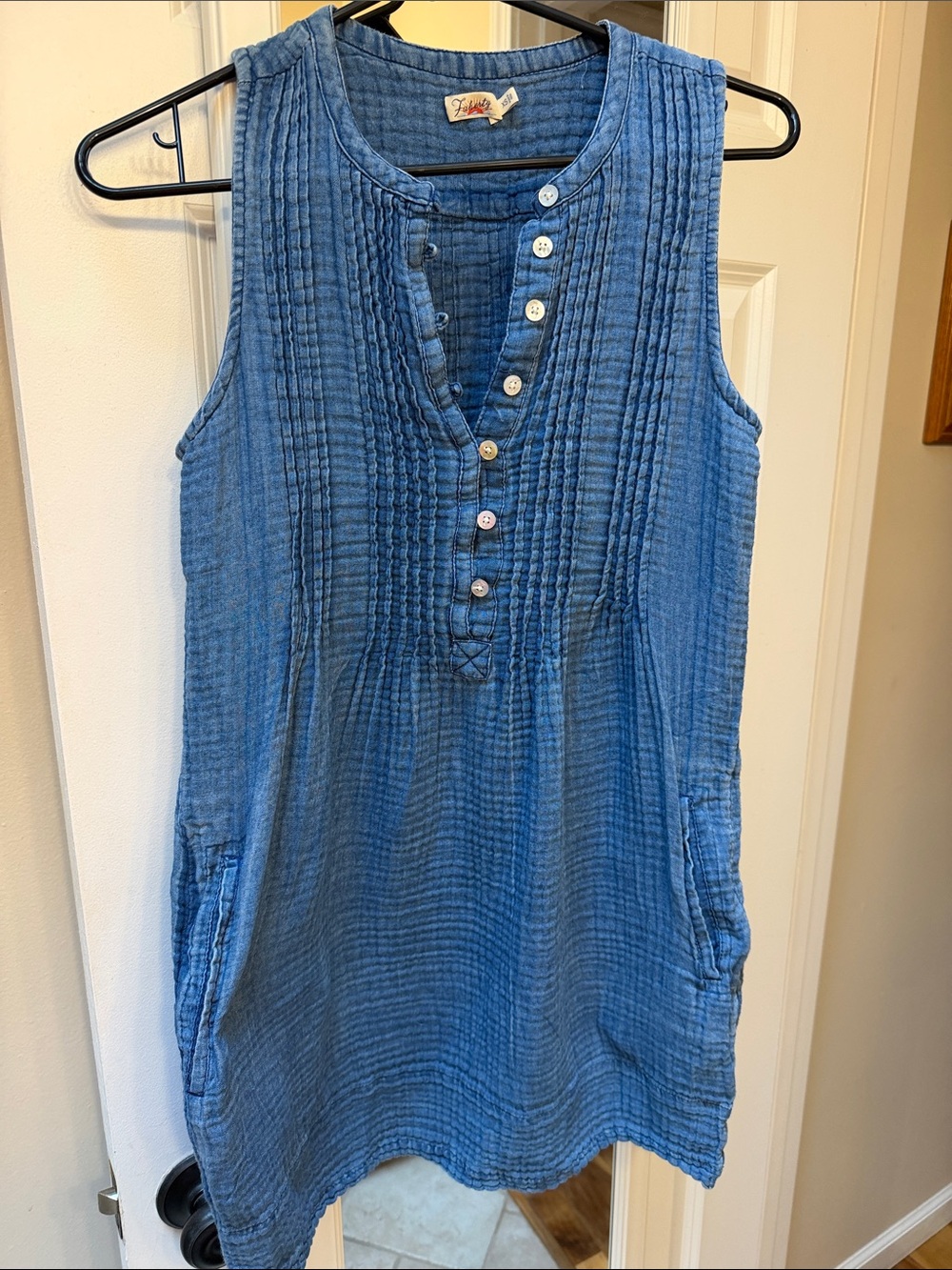 Blue Sleeveless Dress